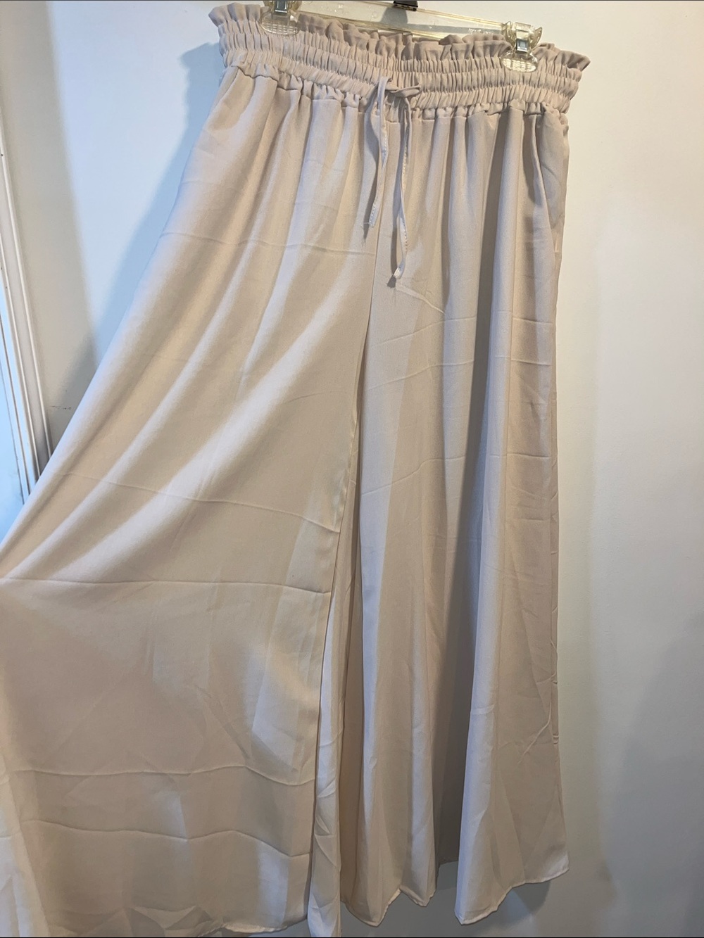 Taupe Wide-Leg Pants
